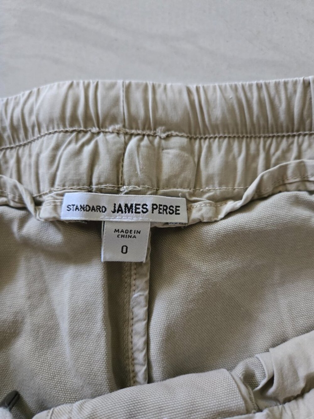 Standard James Perse Soft Drape Utility Pants Khaki 0 - Picture 3 of 5